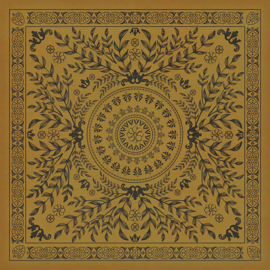 Pattern 40 Alhambra 72x72 Vintage Vinyl Floorcloth