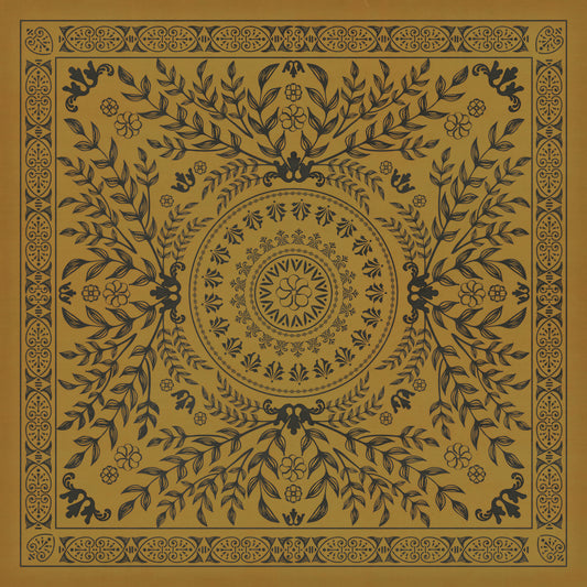 Pattern 40 Alhambra 96x96 Vintage Vinyl Floorcloth