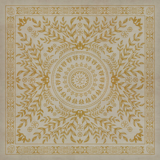 Pattern 40 Versailles 36x36 Vintage Vinyl Floorcloth