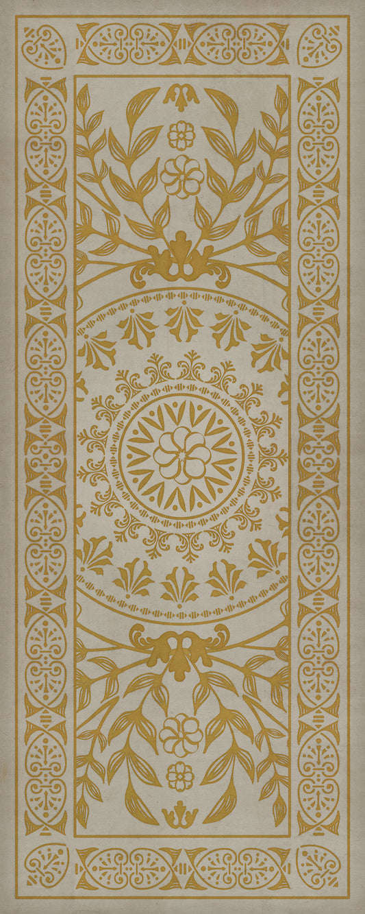 Pattern 40 Versailles 36x90 Vintage Vinyl Floorcloth