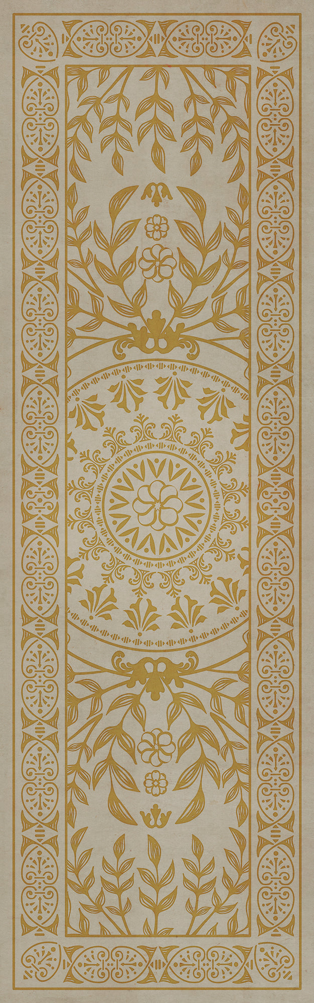 Pattern 40 Versailles 36x115 Vintage Vinyl Floorcloth