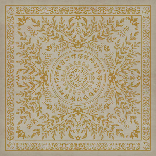 Pattern 40 Versailles 72x72 Vintage Vinyl Floorcloth