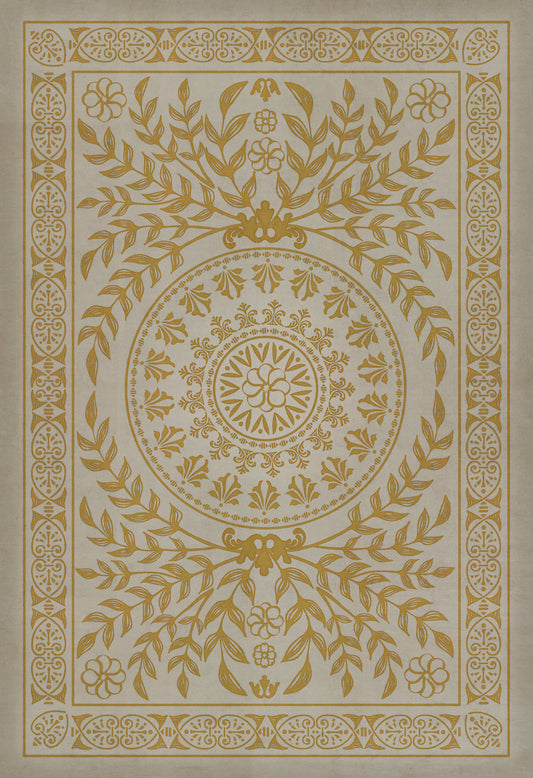 Pattern 40 Versailles 96x140 Vintage Vinyl Floorcloth
