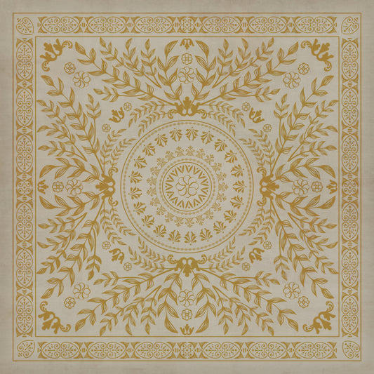 Pattern 40 Versailles 120x120 Vintage Vinyl Floorcloth