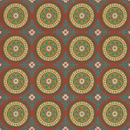 Pattern 43 Awakening 72x72 Vintage Vinyl Floorcloth