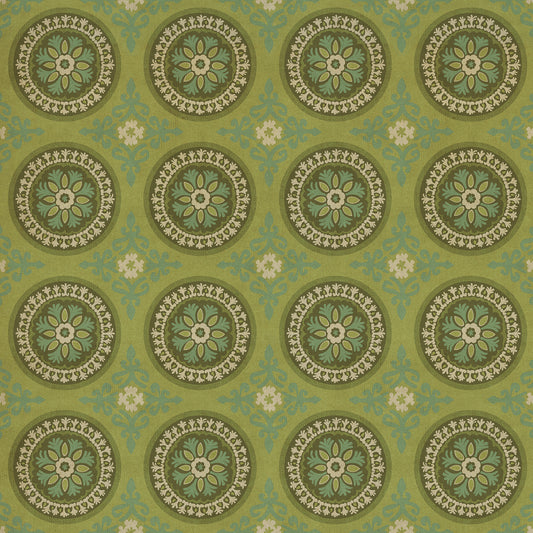 Pattern 43 Dharma 60x60 Vintage Vinyl Floorcloth