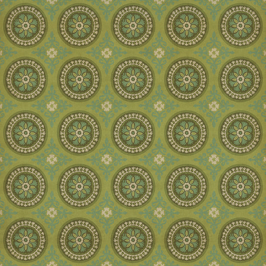 Pattern 43 Dharma 96x96 Vintage Vinyl Floorcloth