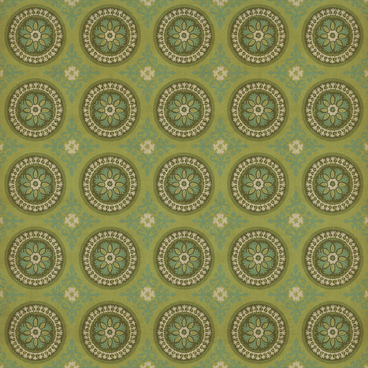 Pattern 43 Dharma 120x120 Vintage Vinyl Floorcloth