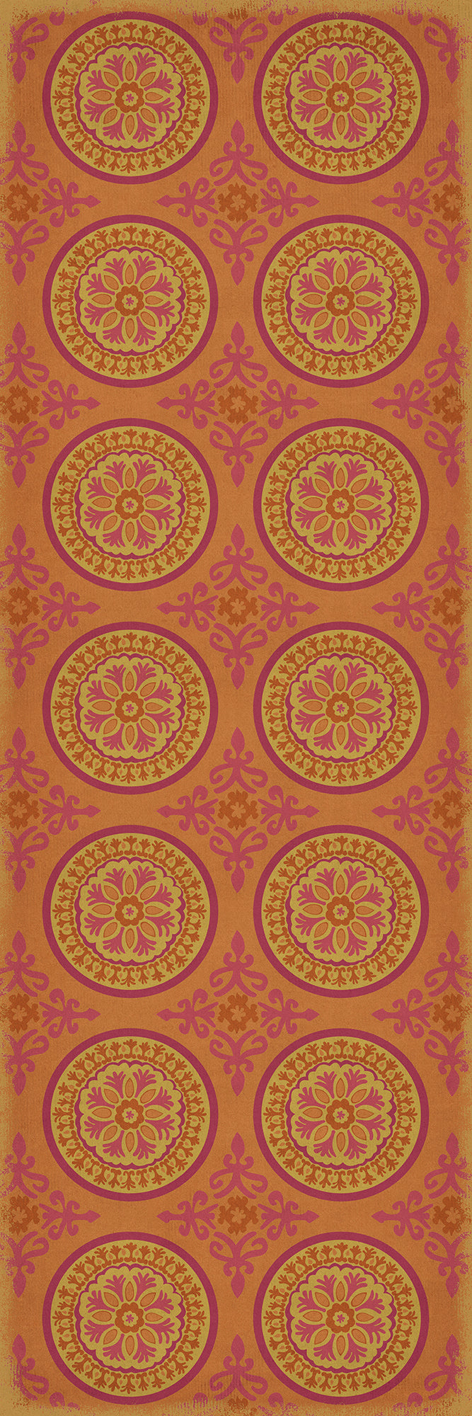Pattern 43 Enlightenment 36x108 Vintage Vinyl Floorcloth