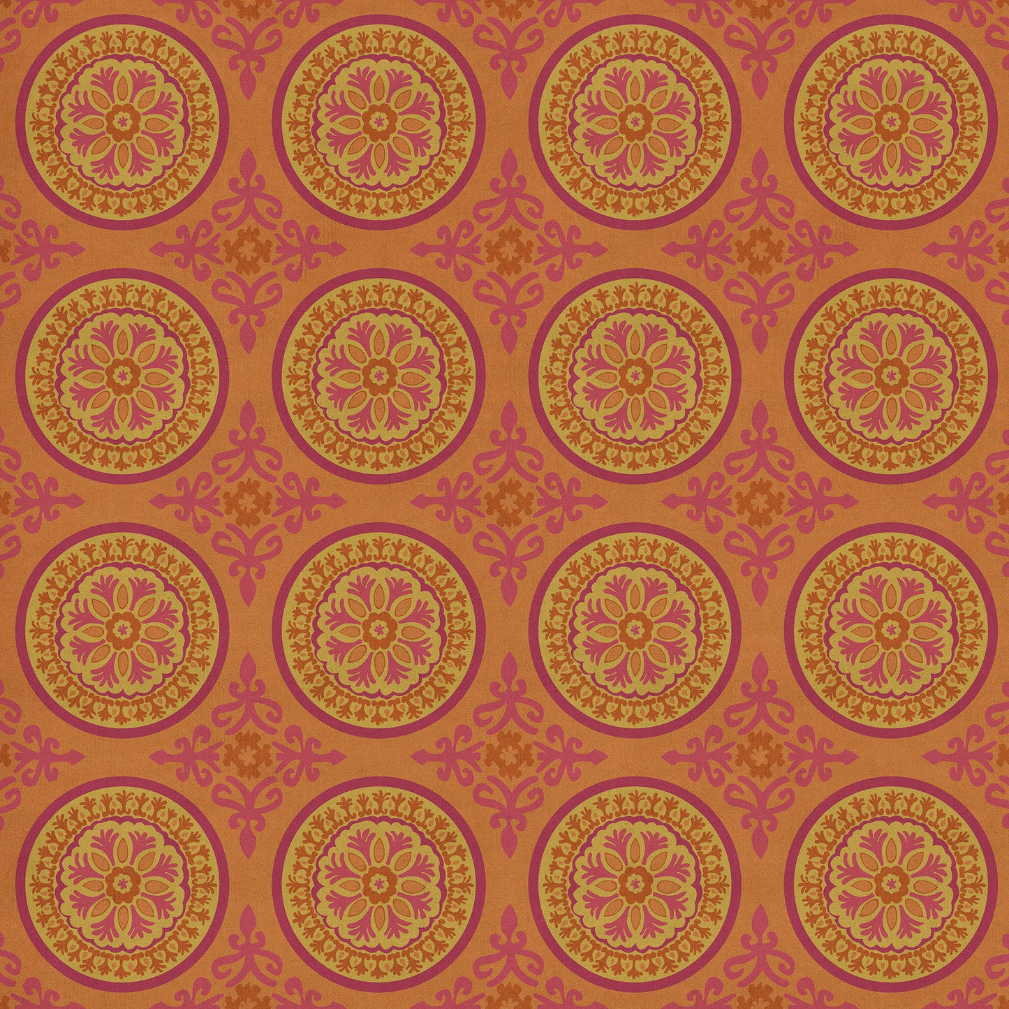 Pattern 43 Enlightenment 72x72 Vintage Vinyl Floorcloth