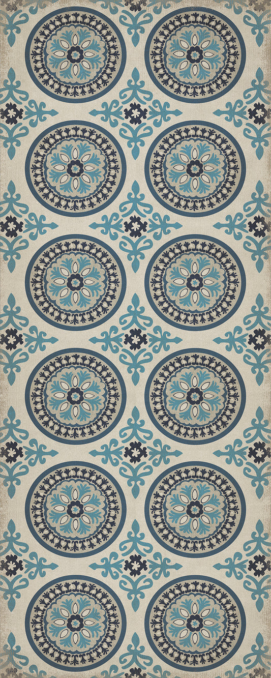 Pattern 43 Epiphany 36x90 Vintage Vinyl Floorcloth
