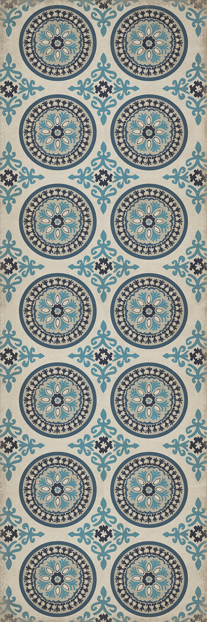 Pattern 43 Epiphany 36x108 Vintage Vinyl Floorcloth