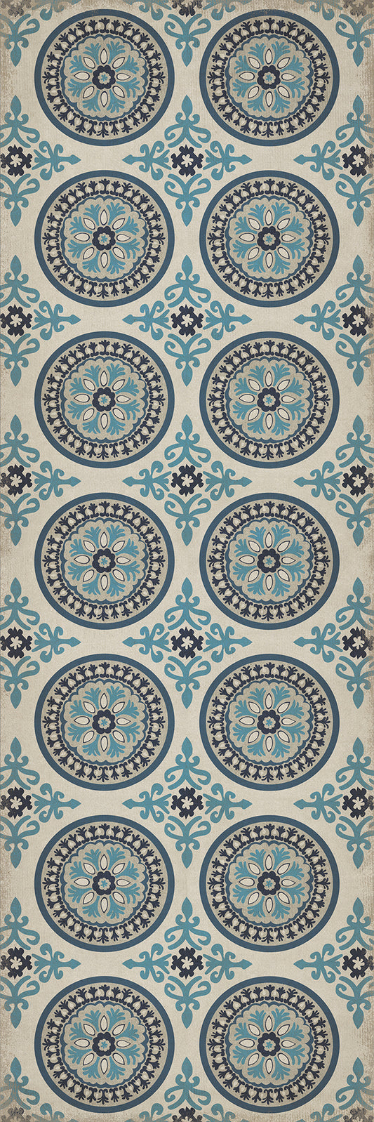 Pattern 43 Epiphany 36x108 Vintage Vinyl Floorcloth