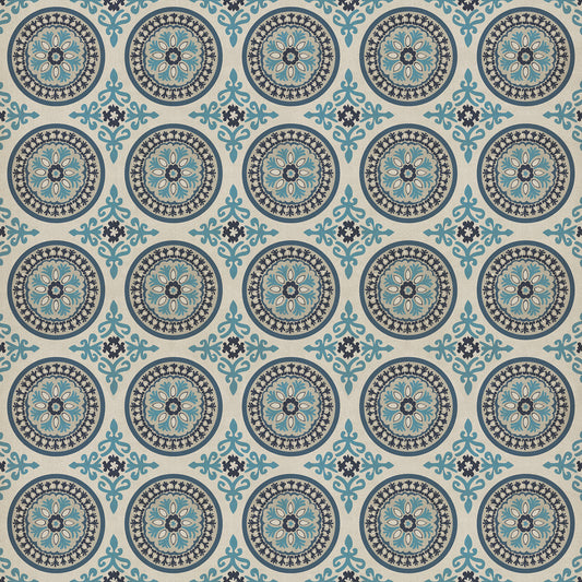 Pattern 43 Epiphany 96x96 Vintage Vinyl Floorcloth