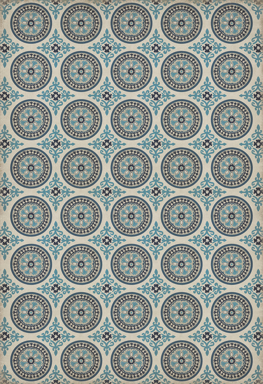 Pattern 43 Epiphany 96x140 Vintage Vinyl Floorcloth