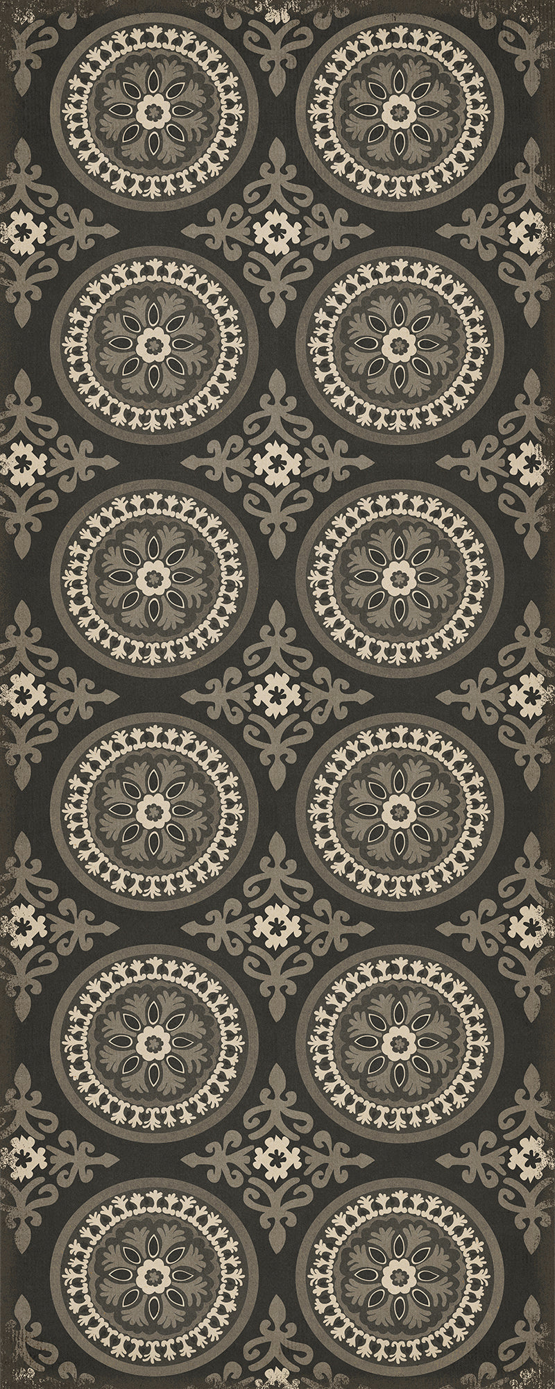 Pattern 43 Karma 36x90 Vintage Vinyl Floorcloth