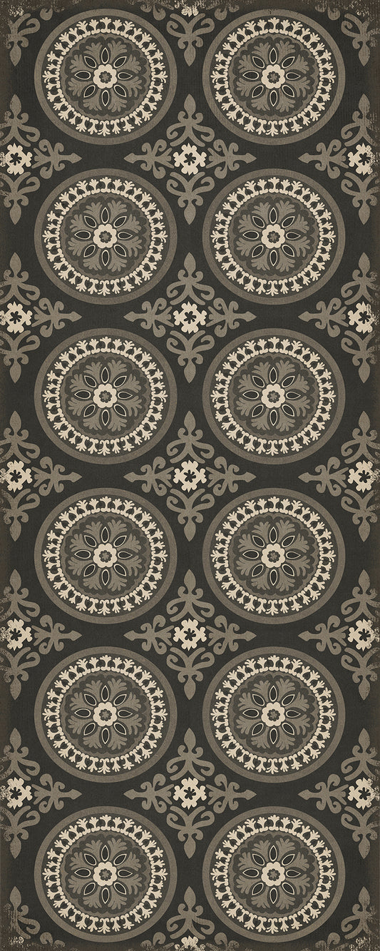 Pattern 43 Karma 36x90 Vintage Vinyl Floorcloth
