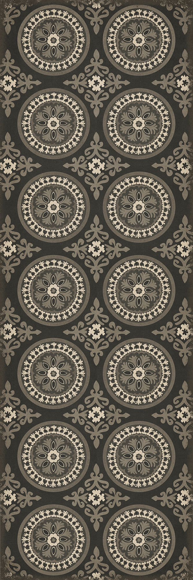 Pattern 43 Karma 36x108 Vintage Vinyl Floorcloth