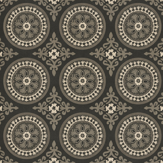 Pattern 43 Karma 48x48 Vintage Vinyl Floorcloth
