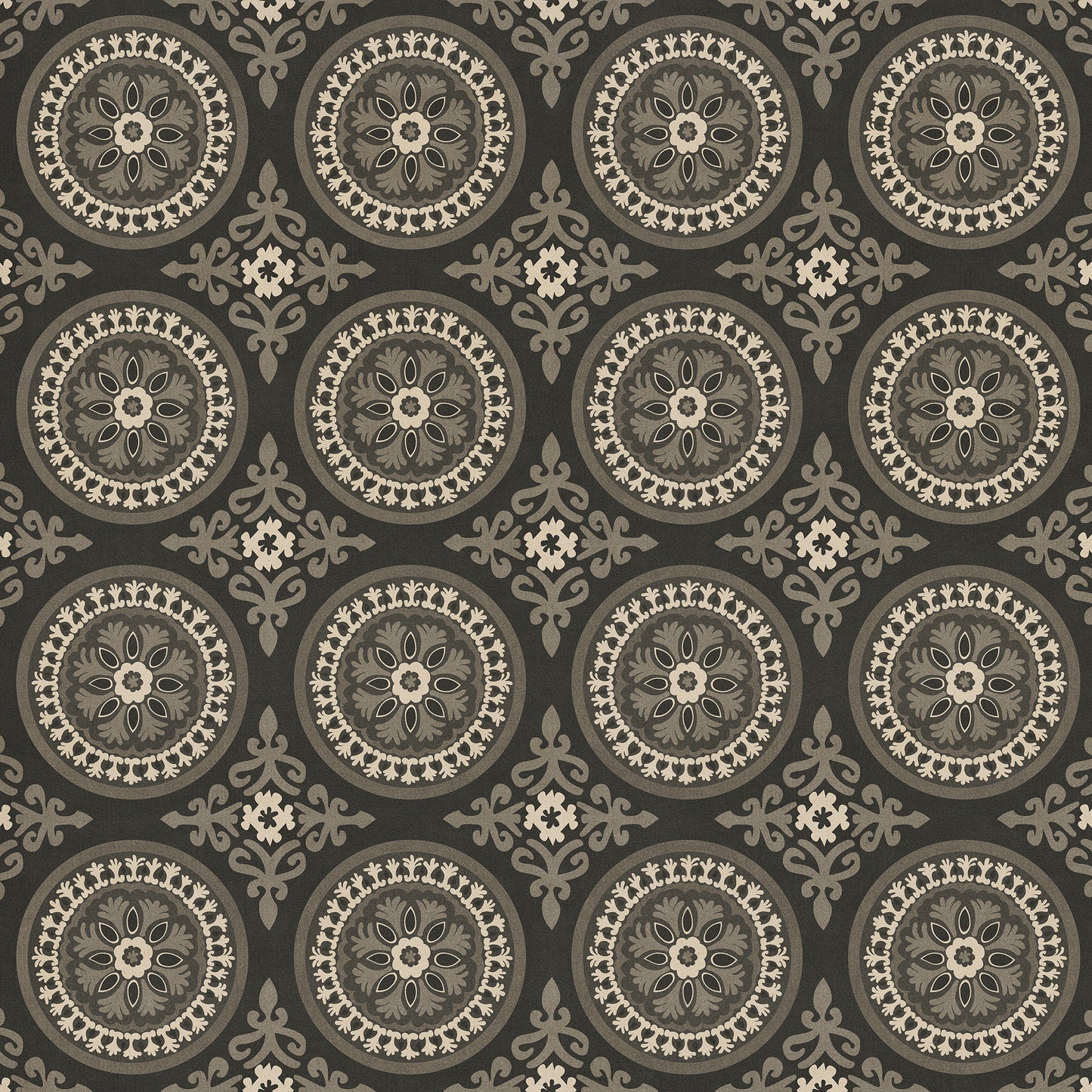 Pattern 43 Karma 60x60 Vintage Vinyl Floorcloth