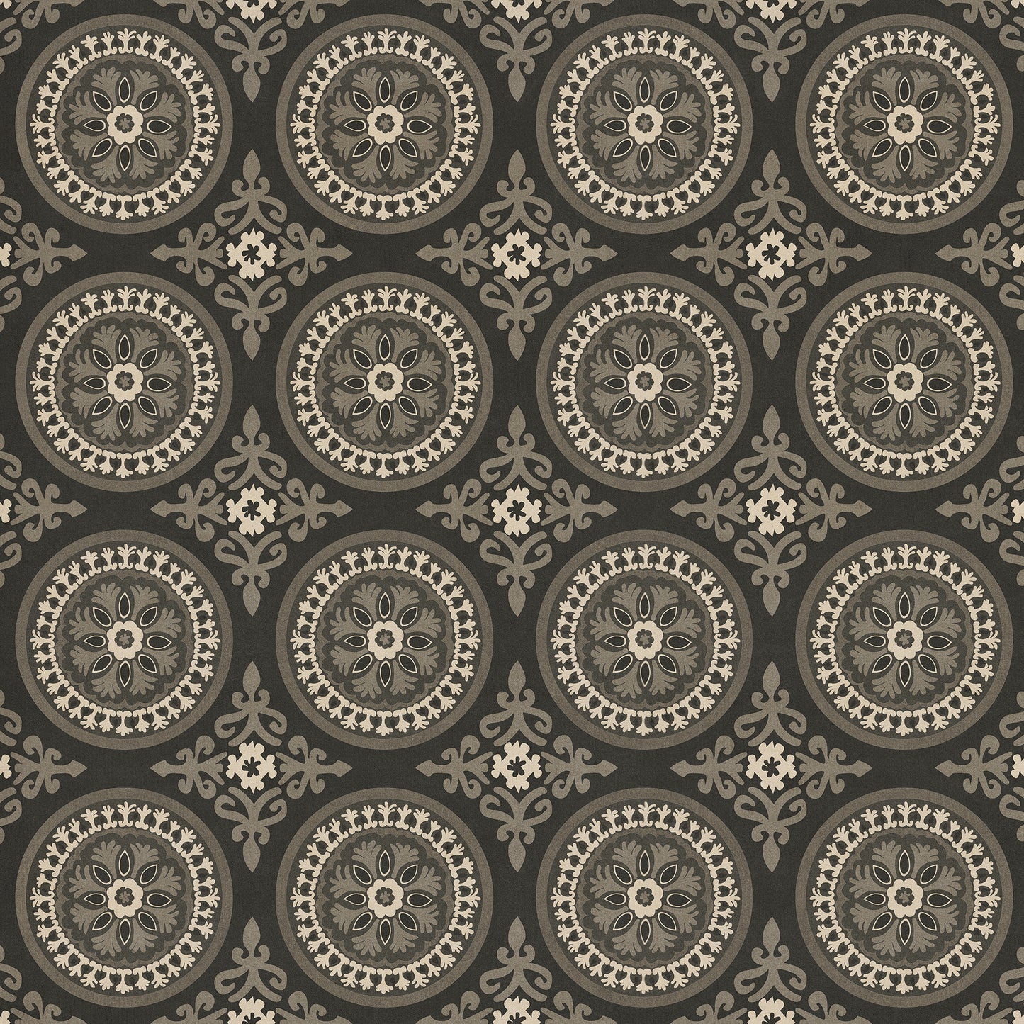 Pattern 43 Karma 72x72 Vintage Vinyl Floorcloth