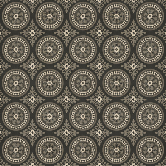 Pattern 43 Karma 96x96 Vintage Vinyl Floorcloth