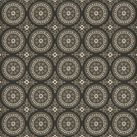 Pattern 43 Karma 120x120 Vintage Vinyl Floorcloth