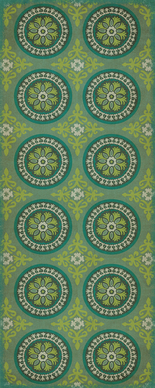 Pattern 43 Nirvana 36x90 Vintage Vinyl Floorcloth