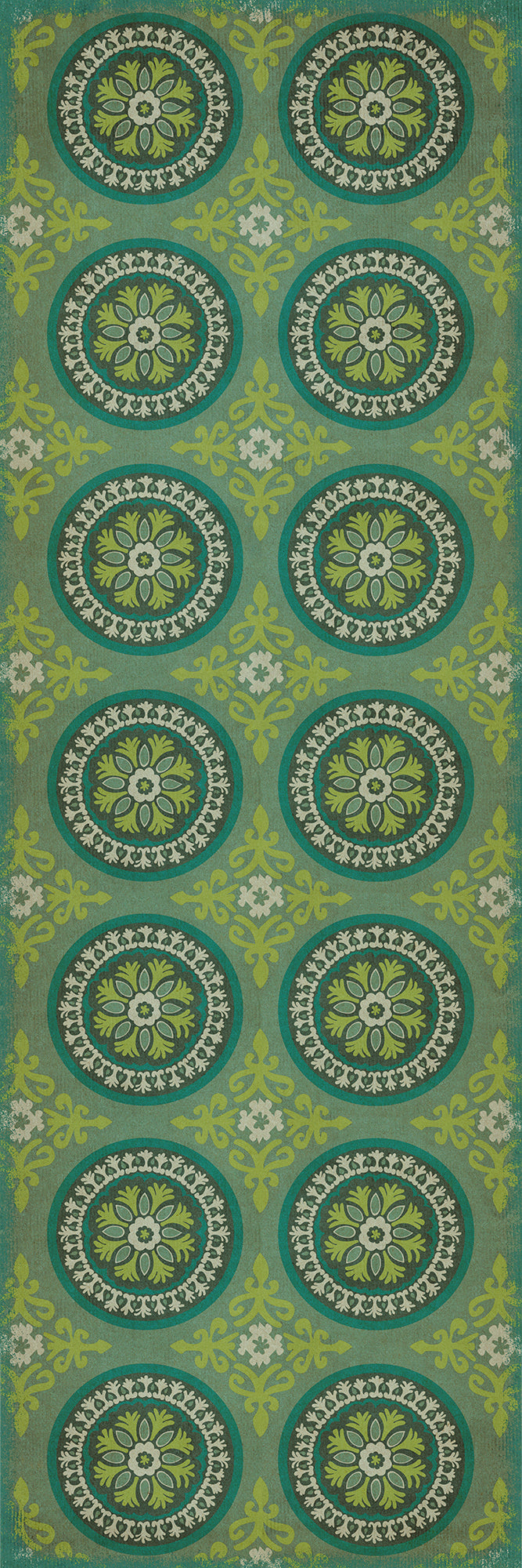 Pattern 43 Nirvana 36x108 Vintage Vinyl Floorcloth