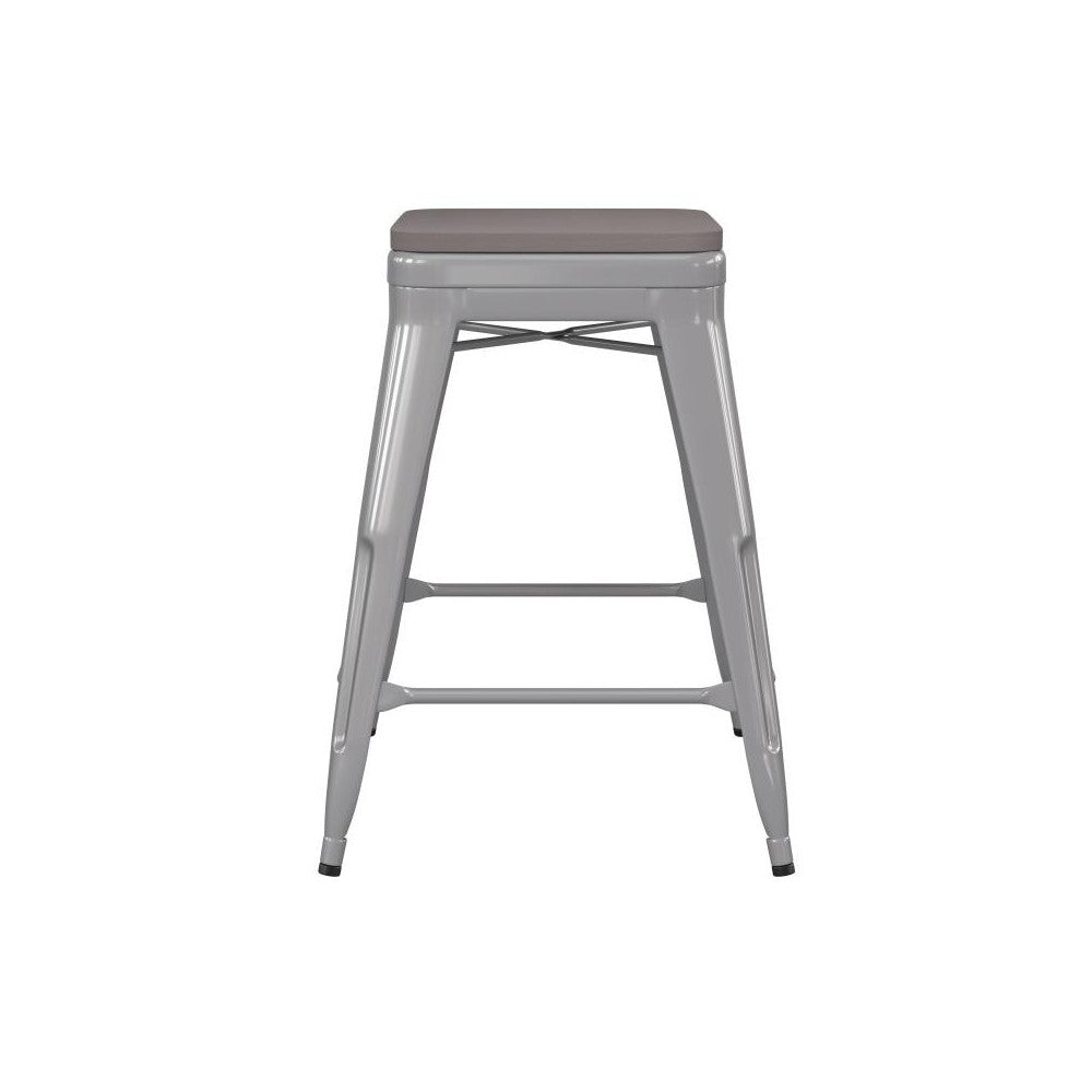 4PK 24" Teal Stool-Teal Seat