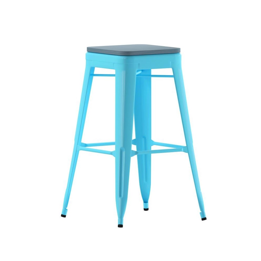 4PK 30" Teal Stool-Teal Seat