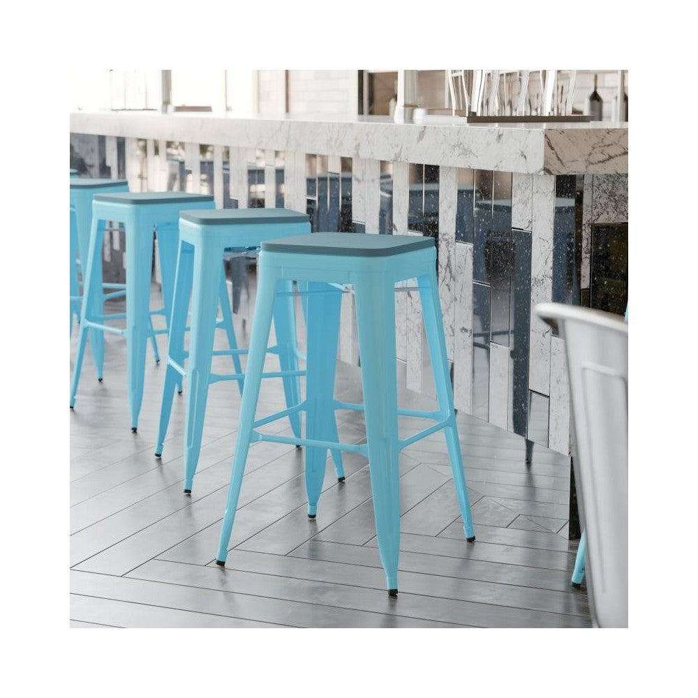 4PK 30" Teal Stool-Teal Seat