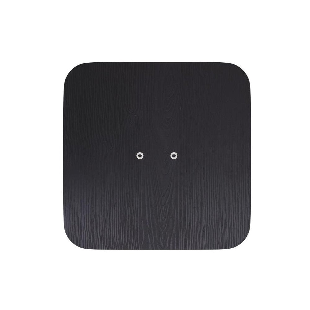 4PK Black Poly Resin Wood Seats with Rounded Edge