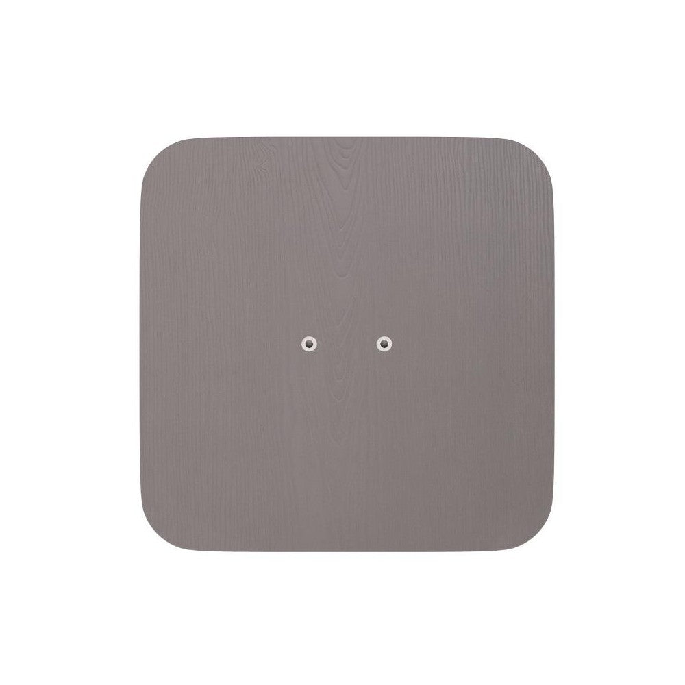 4PK Gray Poly Resin Wood Seats with Rounded Edges