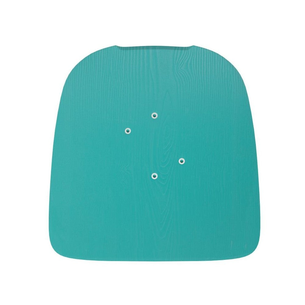 4PK Mint Poly Resin Wood Square Seats