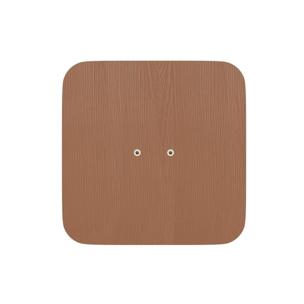 4PK Teak Poly Resin Wood Seats with Rounded Edges