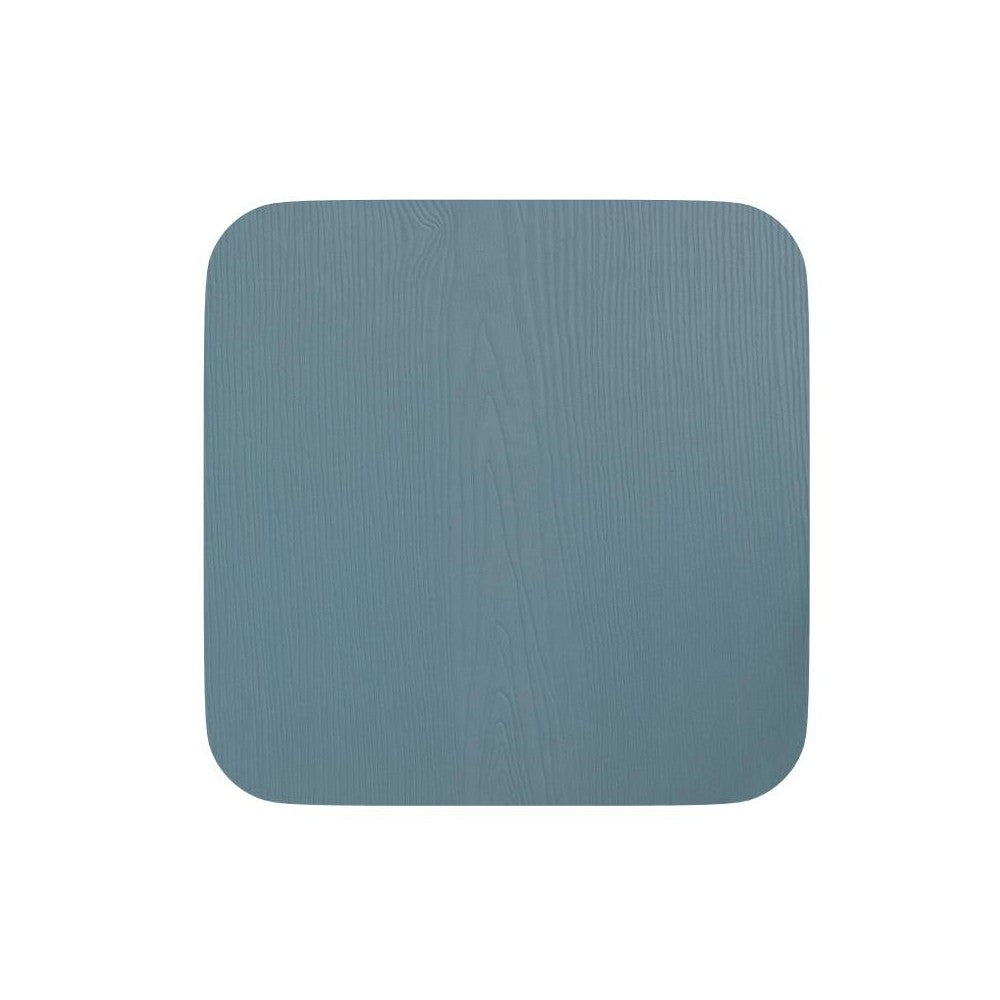 4PK Teal-BluePoly Resin Wood Seats with Rounded Edges