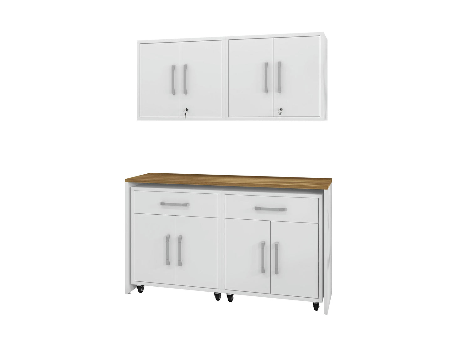 Eiffel 5-Piece Garage Storage Set in White