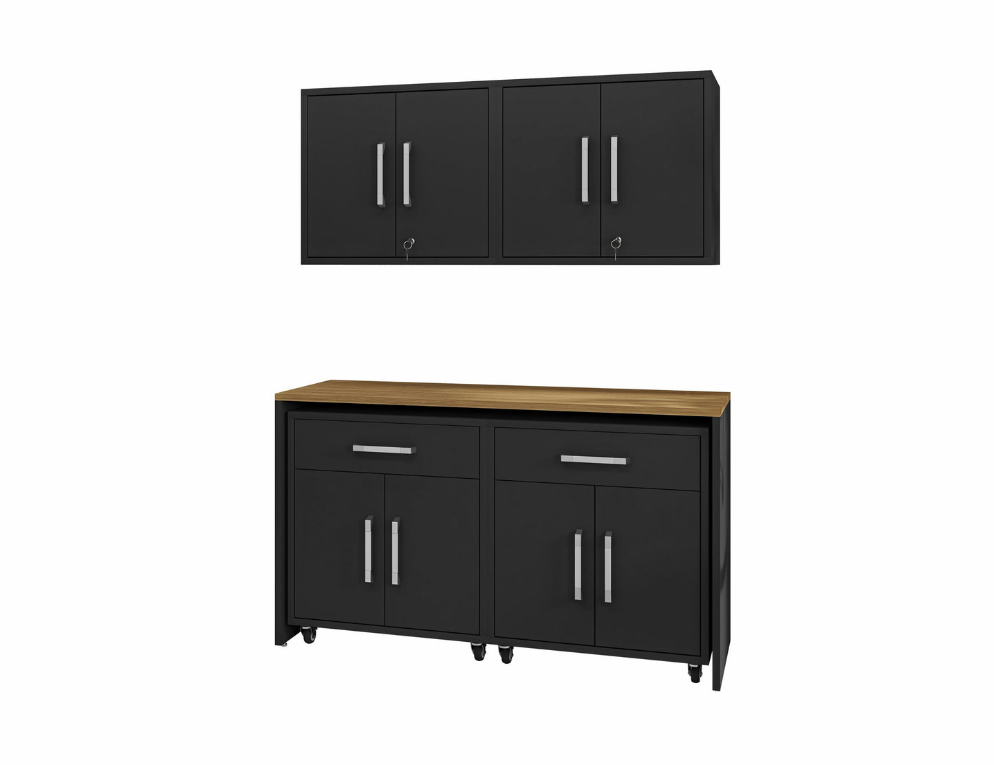 Eiffel 5-Piece Garage Storage Set in Matte Black