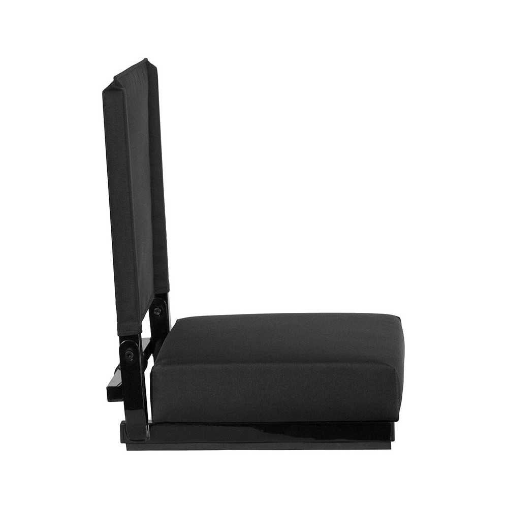 500 LB. Weight Capacity Lightweight Aluminum Frame and Ultra-Padded Seat in Black