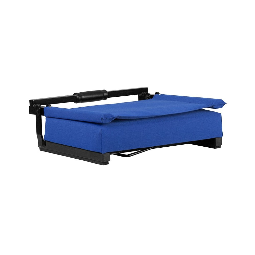 500 LB. Weight Capacity Lightweight Aluminum Frame and Ultra-Padded Seat in Blue