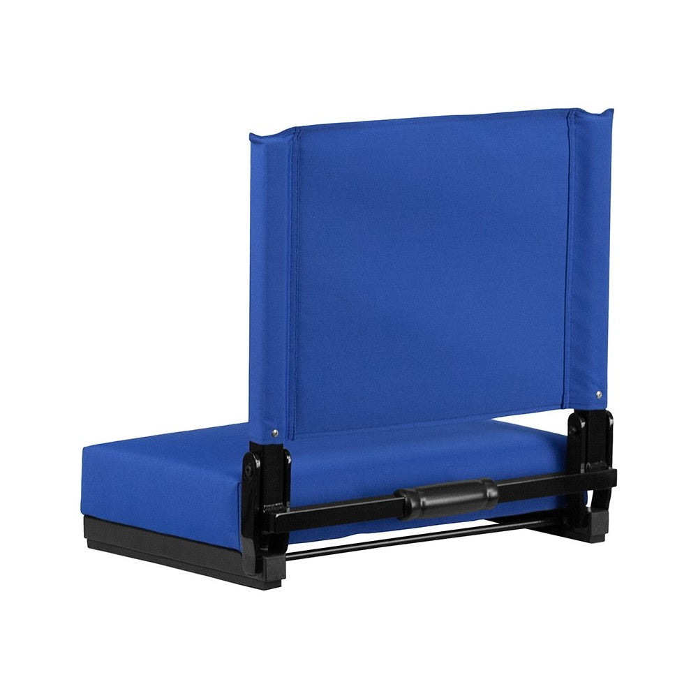 500 LB. Weight Capacity Lightweight Aluminum Frame and Ultra-Padded Seat in Blue