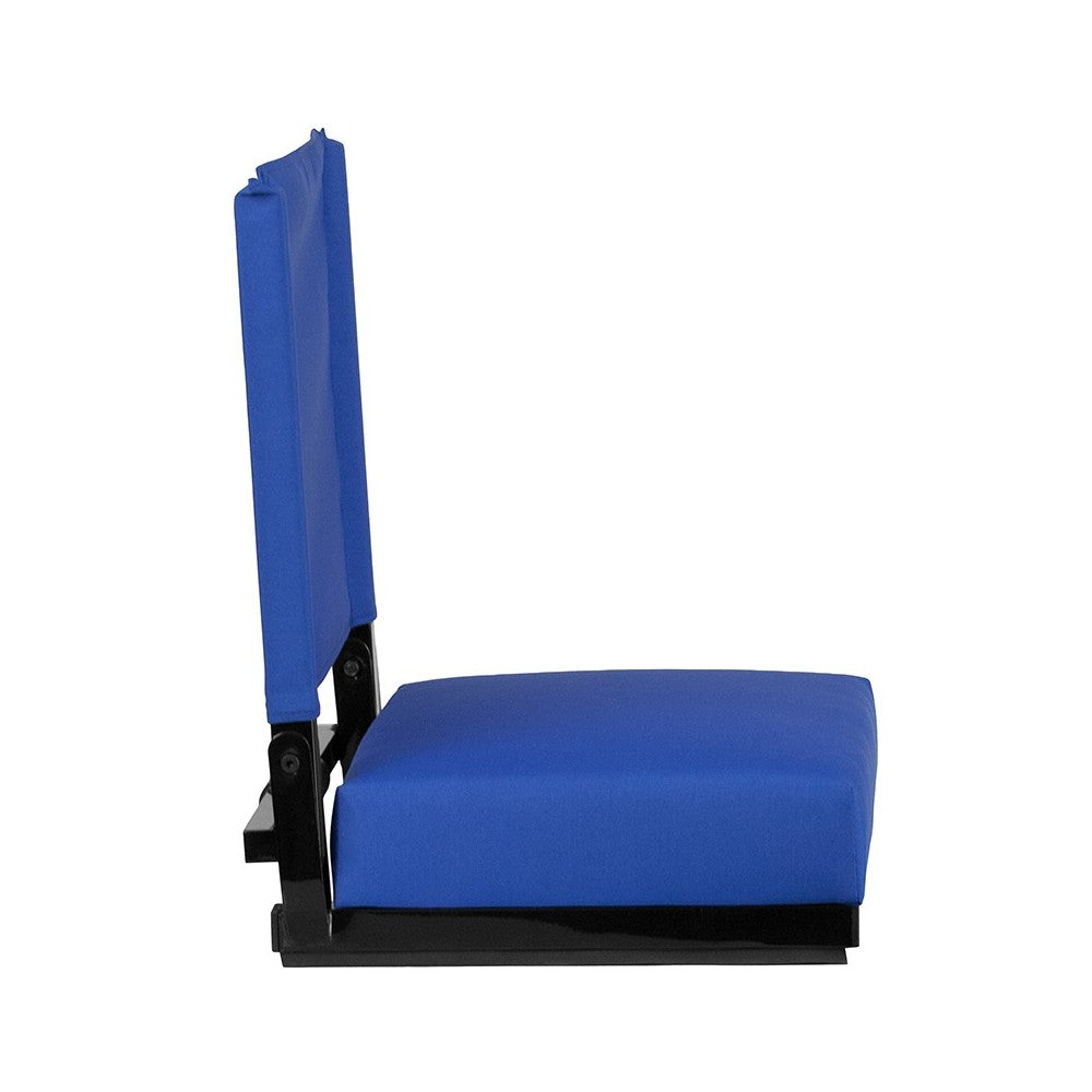500 LB. Weight Capacity Lightweight Aluminum Frame and Ultra-Padded Seat in Blue