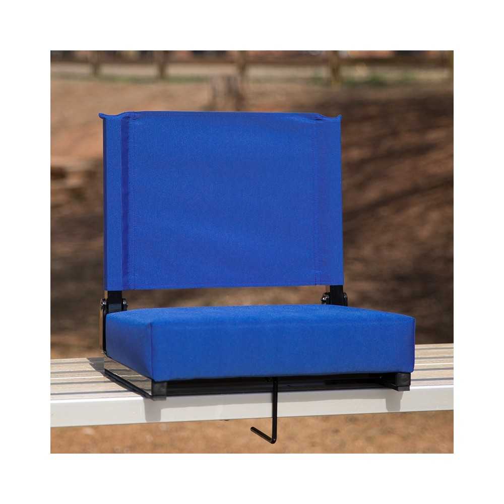 500 LB. Weight Capacity Lightweight Aluminum Frame and Ultra-Padded Seat in Blue