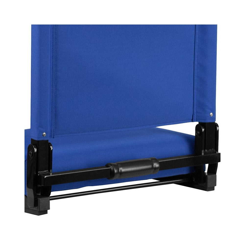 500 LB. Weight Capacity Lightweight Aluminum Frame and Ultra-Padded Seat in Blue