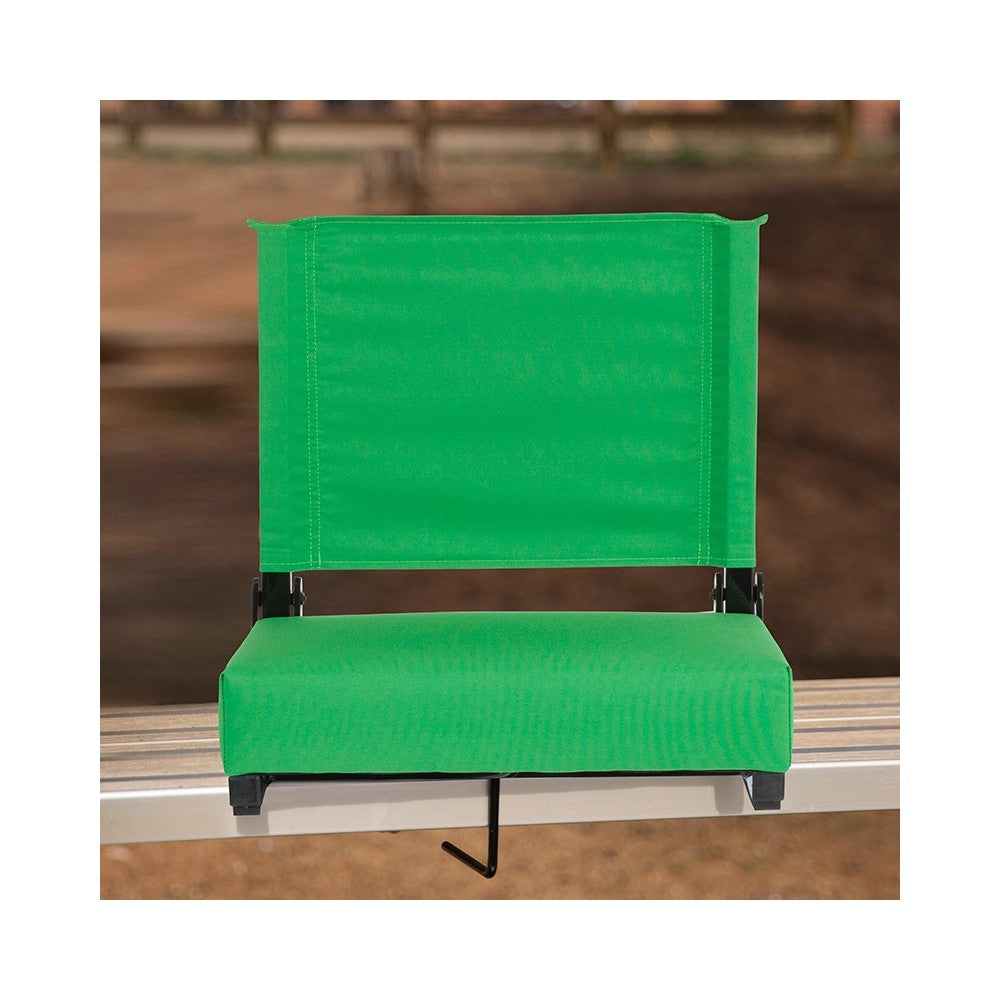 500 LB. Weight Capacity Lightweight Aluminum Frame and Ultra-Padded Seat in Bright Green