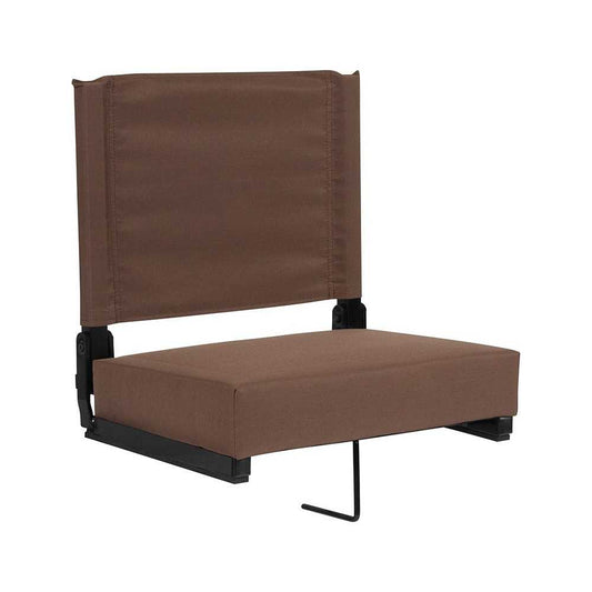 500 LB. Weight Capacity Lightweight Aluminum Frame and Ultra-Padded Seat in Brown