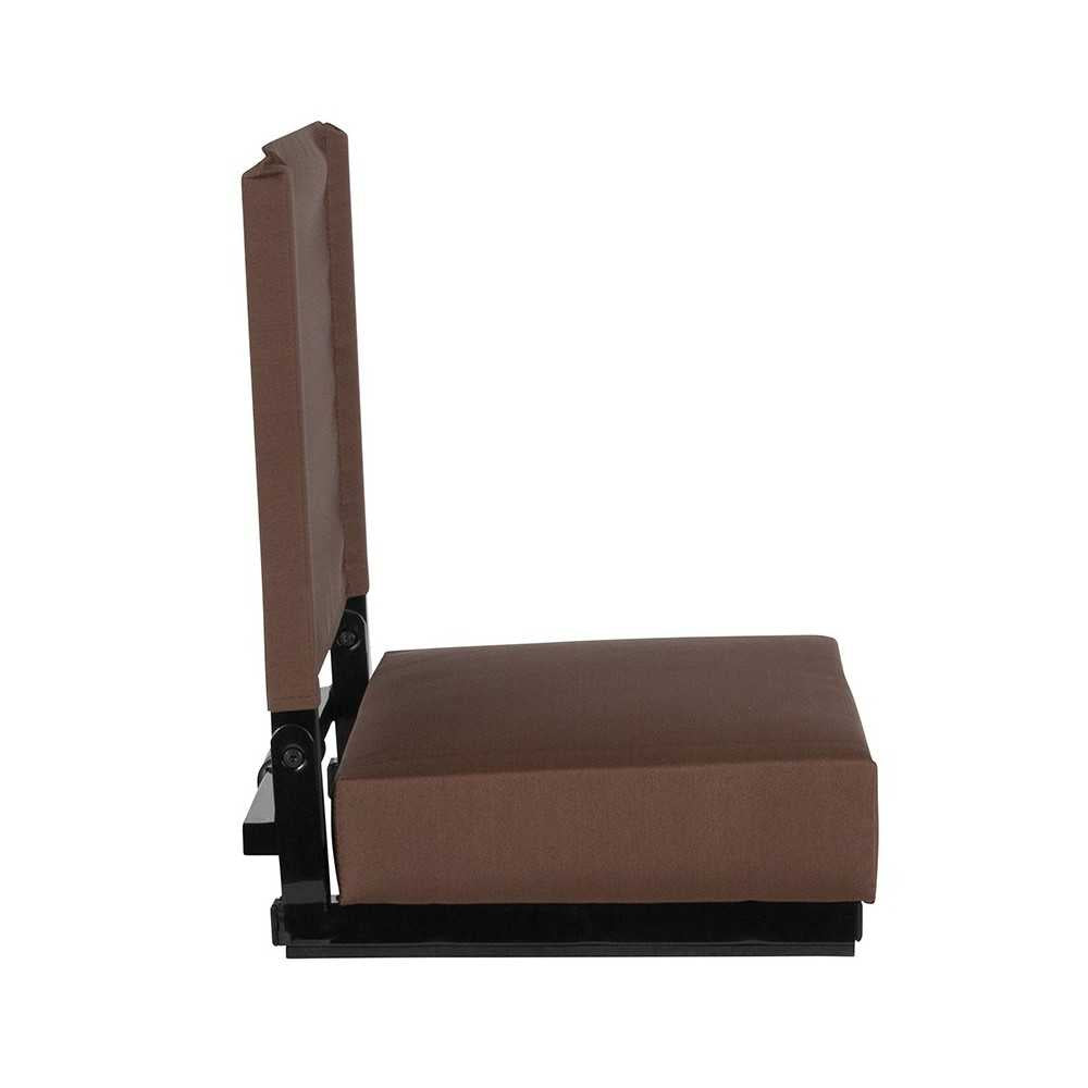 500 LB. Weight Capacity Lightweight Aluminum Frame and Ultra-Padded Seat in Brown
