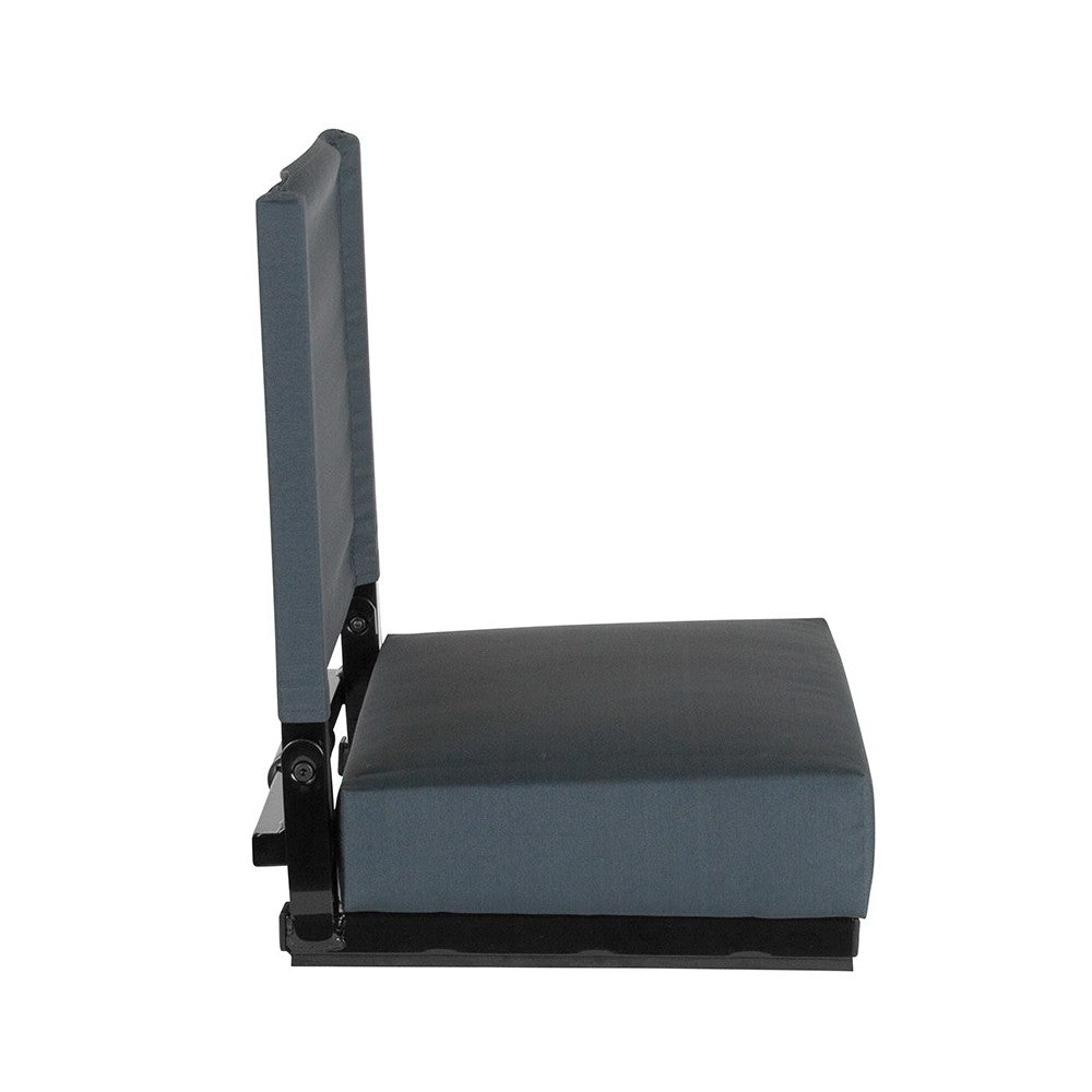 500 LB. Weight Capacity Lightweight Aluminum Frame and Ultra-Padded Seat in Dark Blue