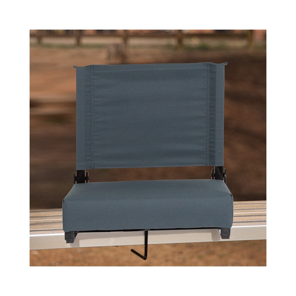500 LB. Weight Capacity Lightweight Aluminum Frame and Ultra-Padded Seat in Dark Blue
